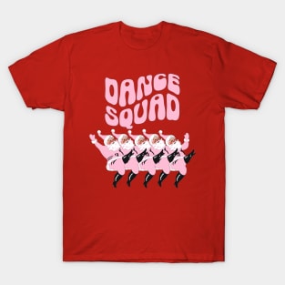 Dance Squad, Pink Christmas, Retro Santa, Gift For Dance Lover T-Shirt